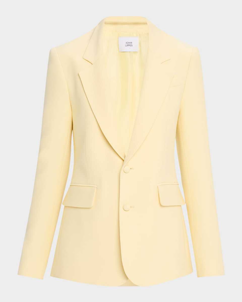 Harris Silk-Wool Single-Breasted Blazer